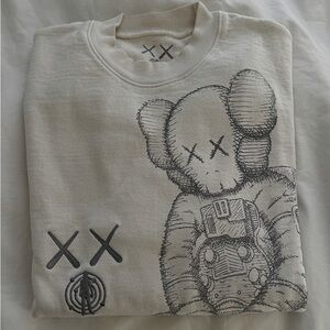 KAWS x Kid Cudi White Crewneck Size Medium